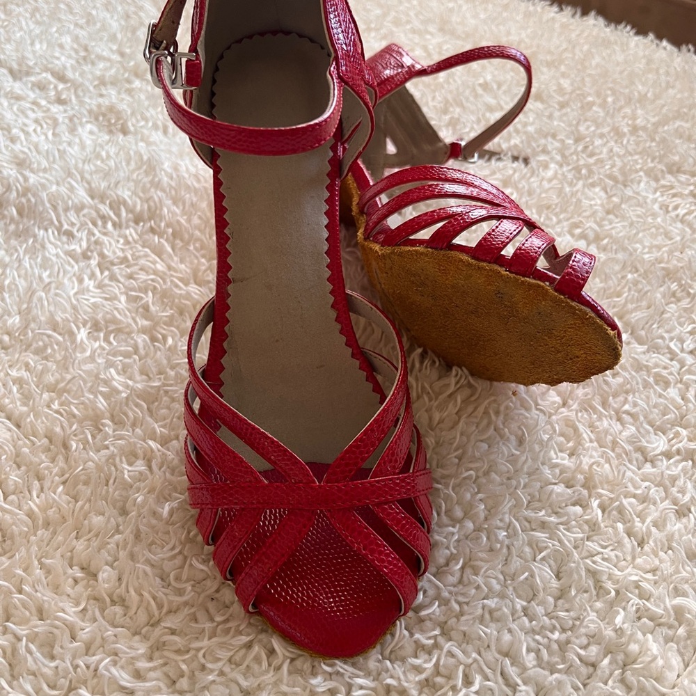 Women's Red Strappy Sandals